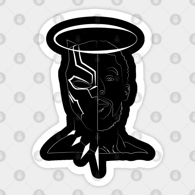 rest in power king Rip Black Panther Sticker TeePublic
